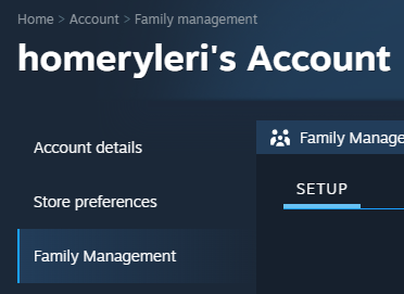 Переходим в Family Management